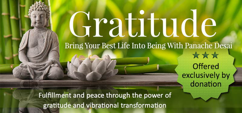 Gratitude - Bring Your Best Life Into Being With Panache Desai